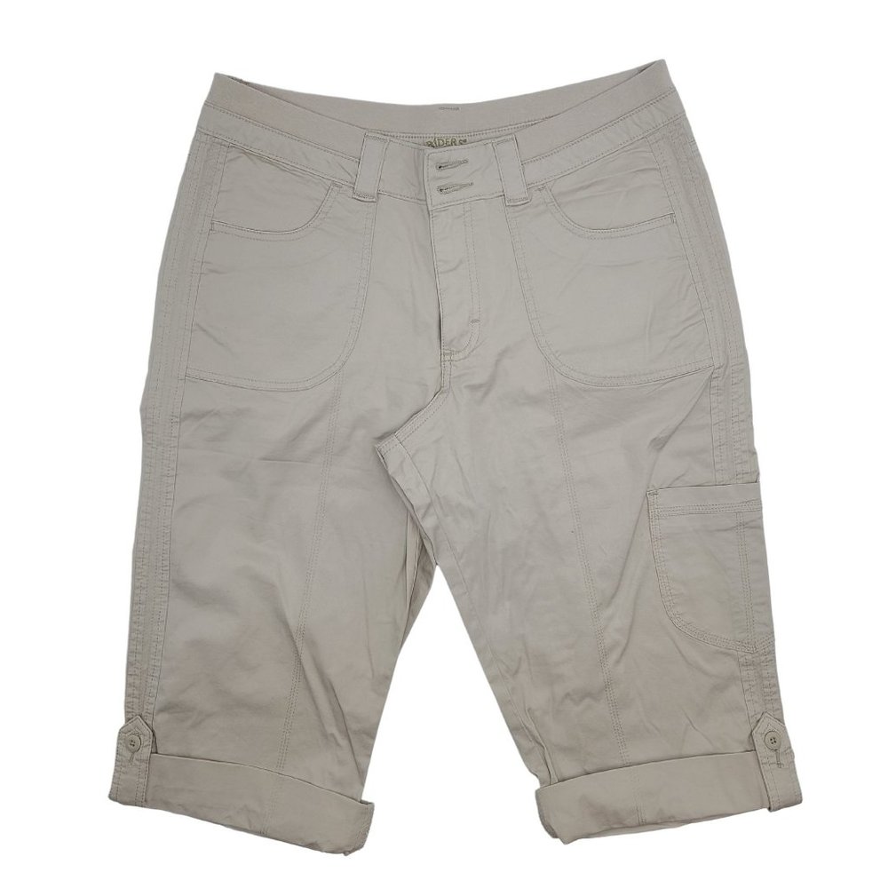 Lee Riders Womens Cargo Capris Size 14M Stretch